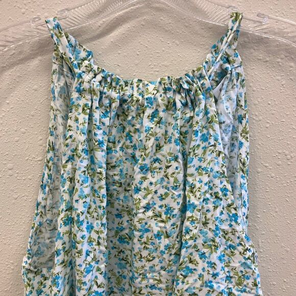 Time and tru floral halter sleeveless boho top XL #647 - Picture 2 of 8